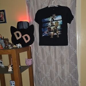 Marvel Black T-Shirt with Guardians Of The Galacy Vol. 2 Design